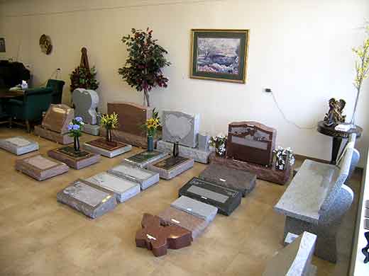 Store show room of currently avaiable stones Store show room samples