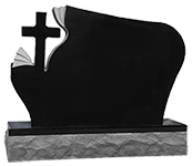 Wave Cross Stone with Avalon Monuments address and phone